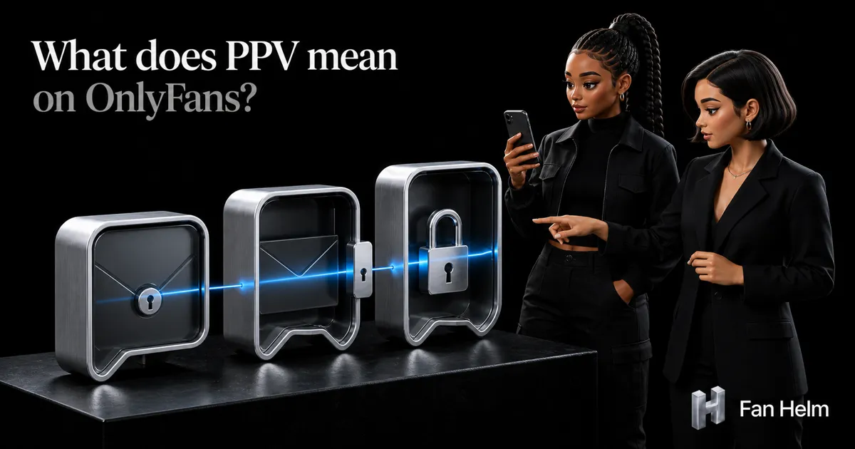 A creator and a strategist compare delivered, opened and unlocked states around a locked pay-per-view message capsule